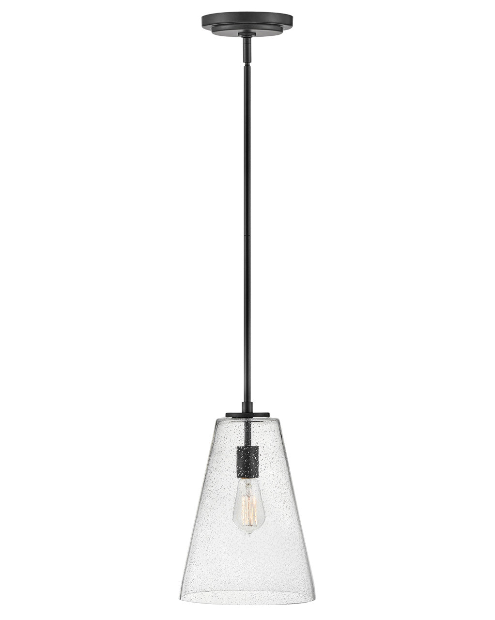 Vance LED Pendant in Satin Black