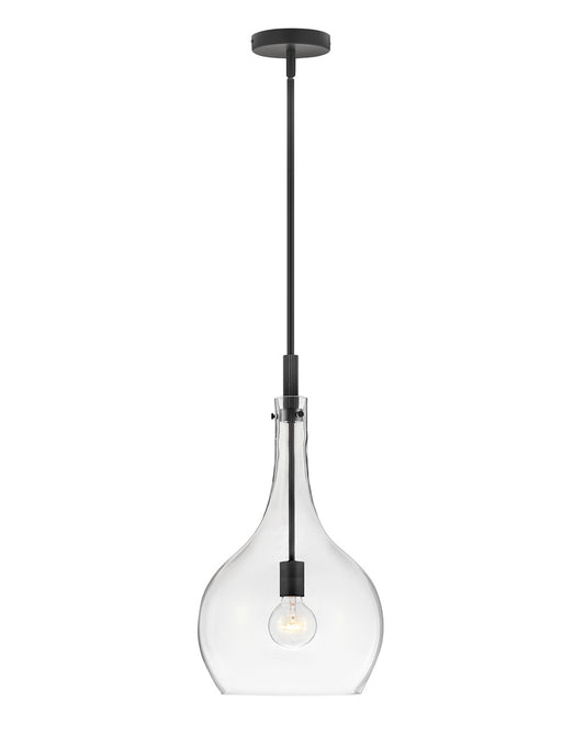 Ziggy LED Pendant in Black