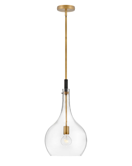 Ziggy LED Pendant in Heritage Brass