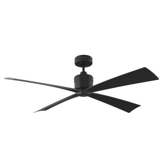 Launceton 56" Ceiling Fan in Midnight Black