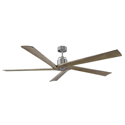 Aspen 70" Ceiling Fan in Brushed Steel
