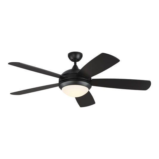 Discus 52" Ceiling Fan in Midnight Black