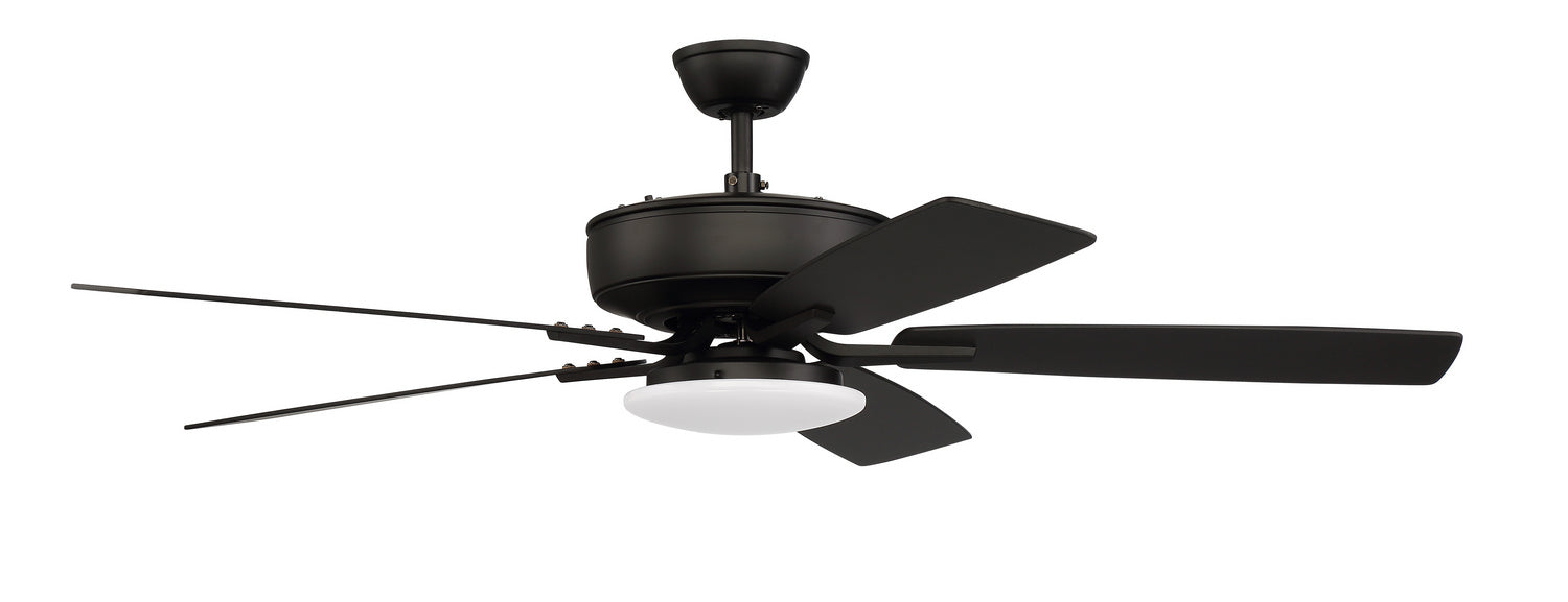 Craftmade - P112FB5-52FBGW - 52" Ceiling Fan - Pro Plus 112 - Flat Black