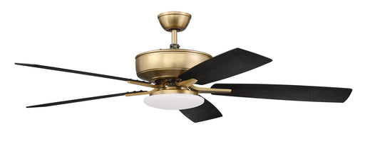 Pro Plus 112 52" Ceiling Fan in Satin Brass