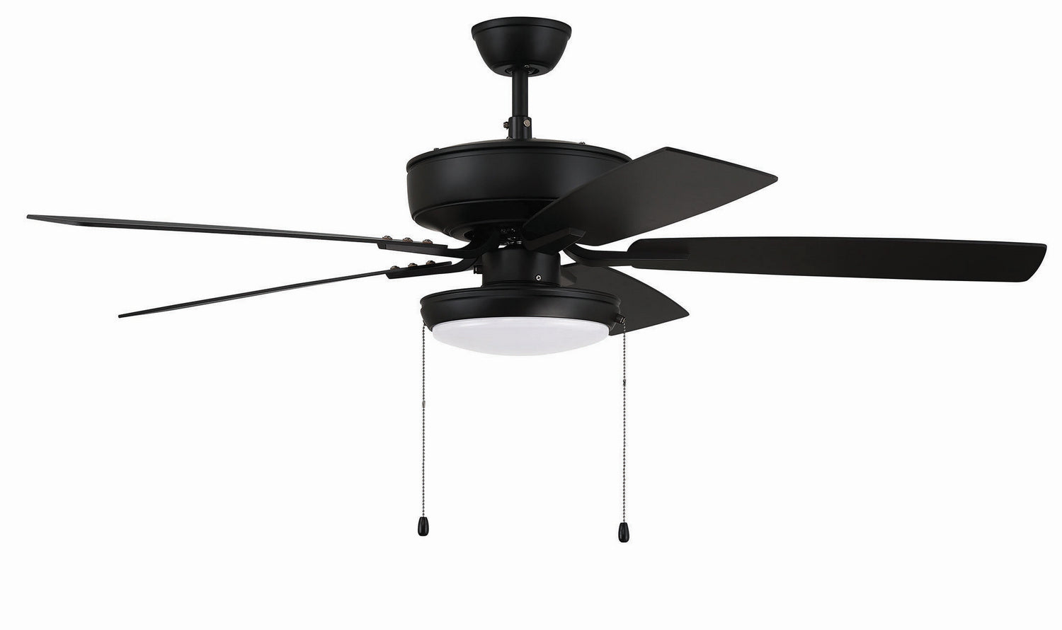 Craftmade - P119FB5-52FBGW - 52" Ceiling Fan - Pro Plus 119 - Flat Black