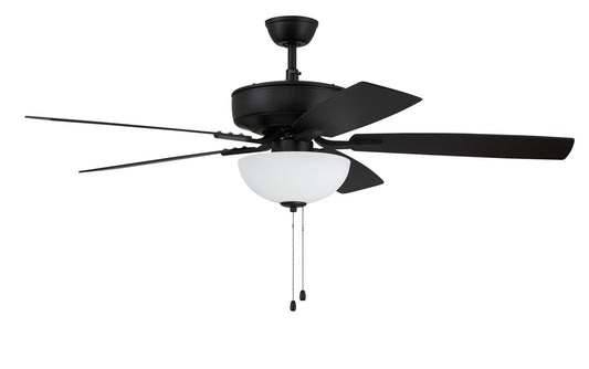 Craftmade - P211FB5-52FBGW - 52" Ceiling Fan - Pro Plus 211 - Flat Black