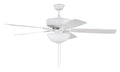Craftmade - P211W5-52WWOK - 52" Ceiling Fan - Pro Plus 211 - White