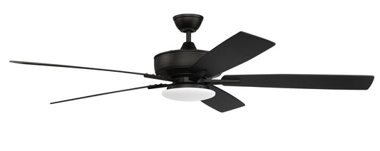 Craftmade - S112FB5-60FBGW - 60" Ceiling Fan - Super Pro 112 - Flat Black