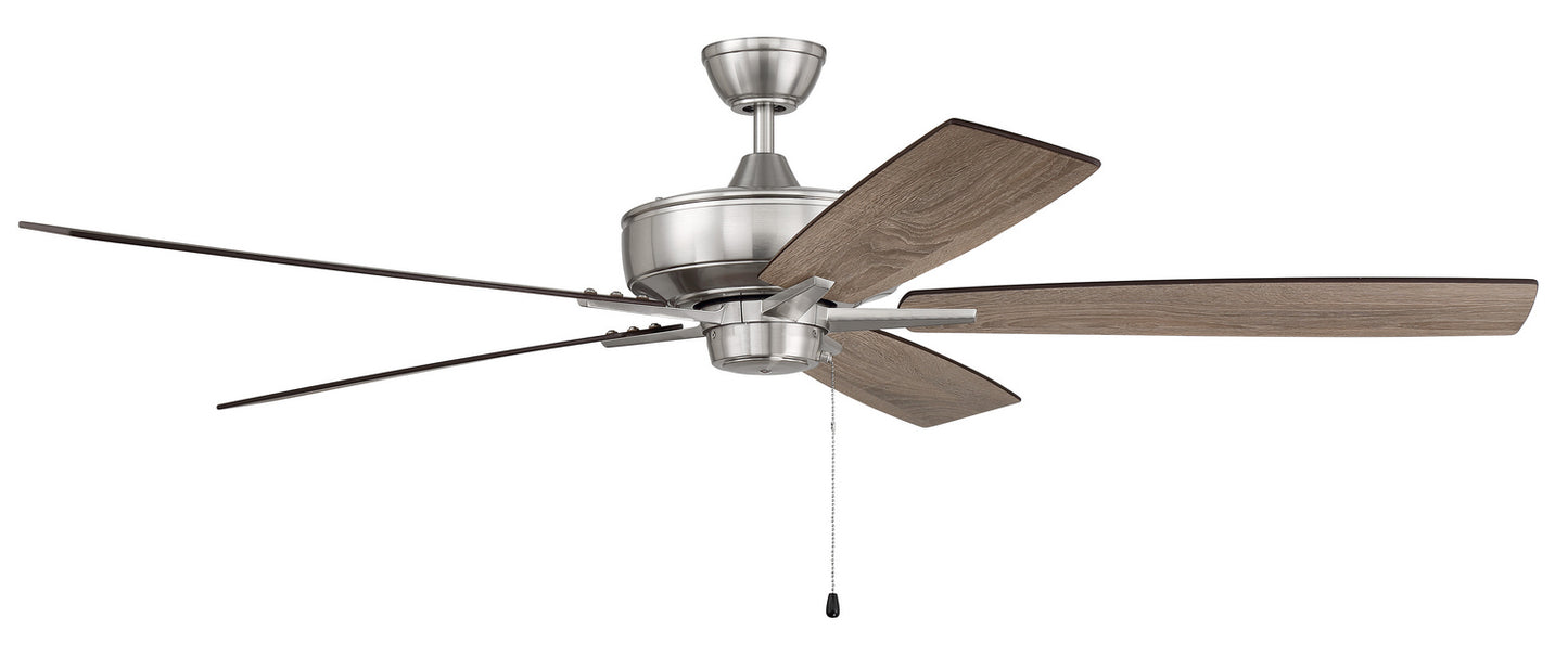 Super Pro 60 60" Ceiling Fan in Brushed Polished Nickel
