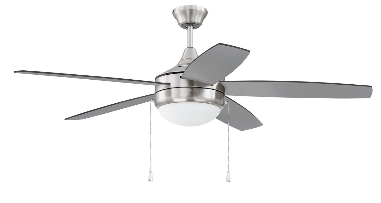 Craftmade - EPHA52BNK5-BNGW - 52" Ceiling Fan - Phaze Energy Star 5 - Brushed Polished Nickel