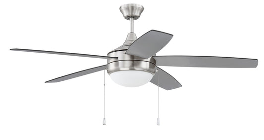 Phaze Energy Star 5 52" Ceiling Fan in Brushed Polished Nickel