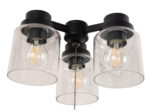 Light Kit-Armed LED Ceiling Fan Light Kit in Flat Black