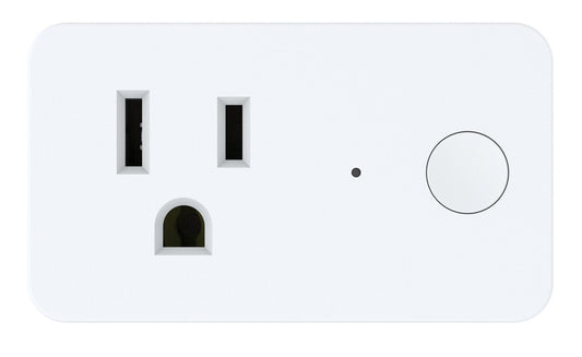 Craftmade - WPS-100 - Smart WiFi On/Off Indoor Wall Plug - WiFi on / off switch - White