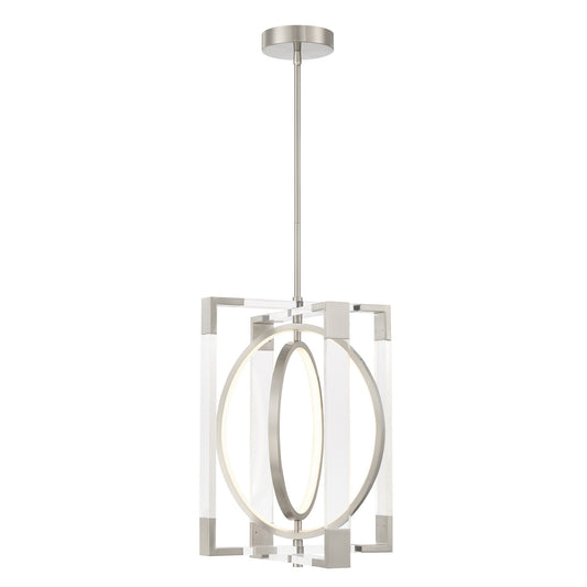 Double Take LED Pendant in Brushed Nickel