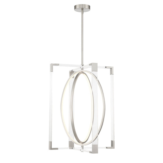 Double Take LED Pendant in Brushed Nickel