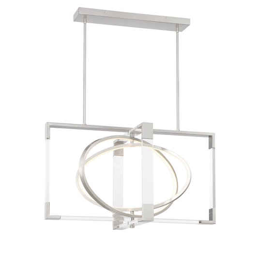 Double Take LED Pendant in Brushed Nickel