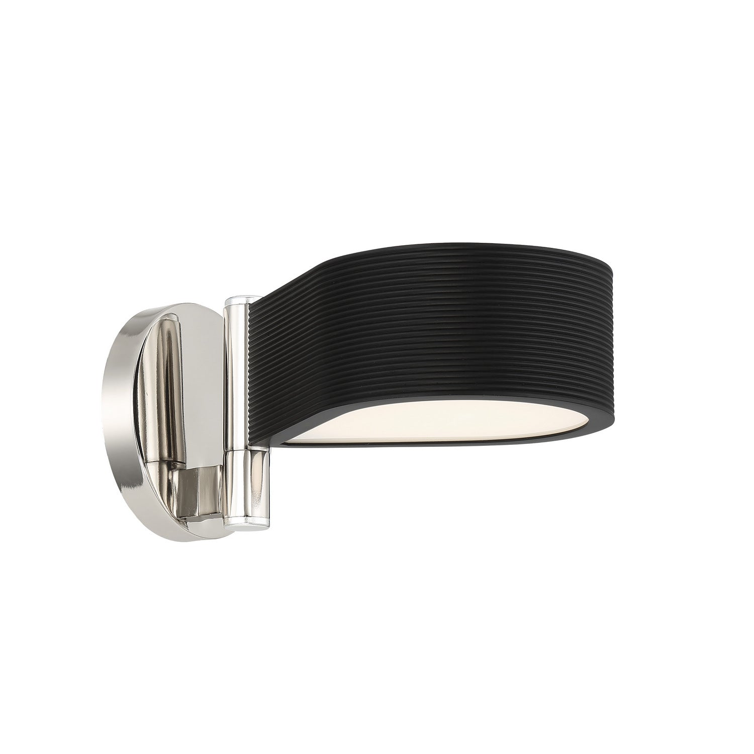 George Kovacs - P5341-572-L - LED Wall Mount - Side Step - Polished Nickel And Coal