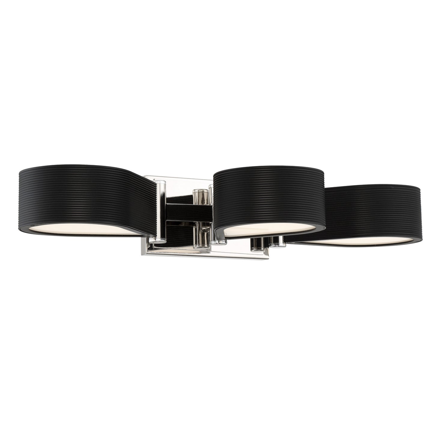 George Kovacs - P5343-572-L - LED Bath - Side Step - Polished Nickel And Coal