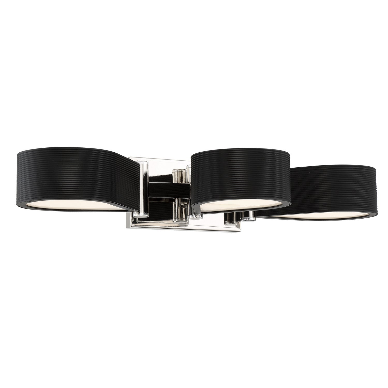 George Kovacs - P5343-572-L - LED Bath - Side Step - Polished Nickel And Coal