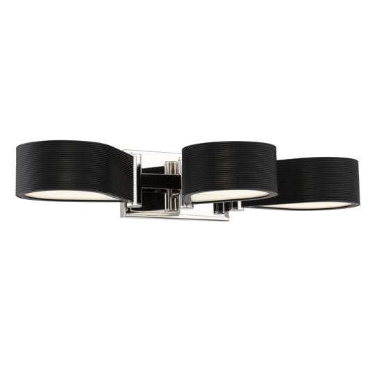 George Kovacs - P5343-572-L - LED Bath - Side Step - Polished Nickel And Coal