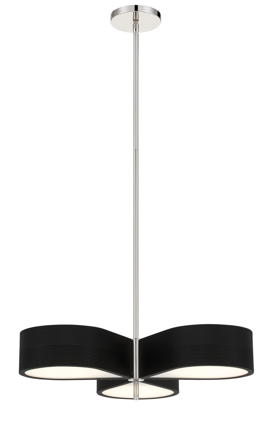 George Kovacs - P5345-572-L - LED Pendant - Side Step - Polished Nickel And Coal
