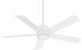Stout 54"Ceiling Fan in Flat White
