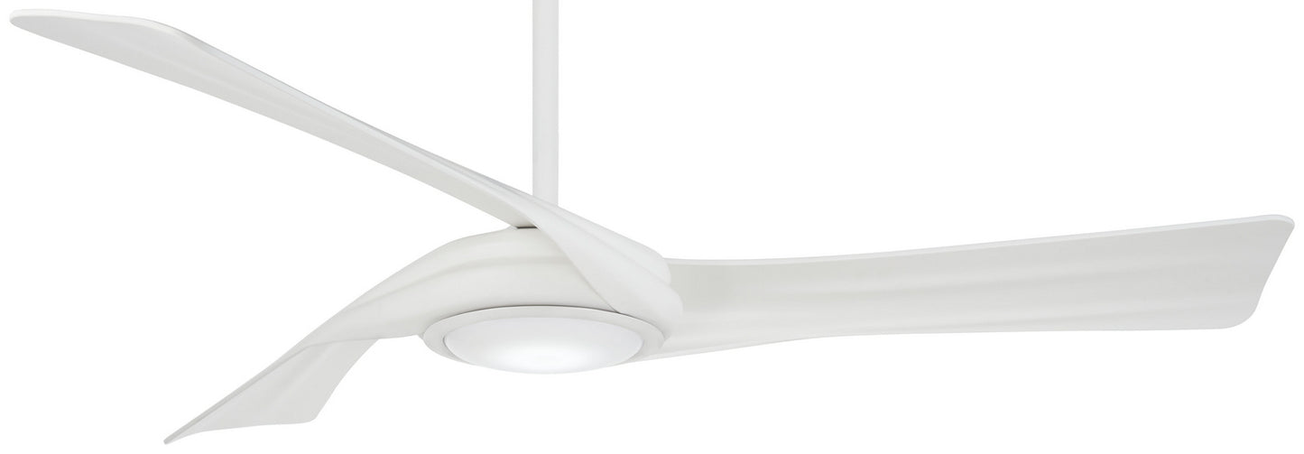 Curl 60"Ceiling Fan in Flat White