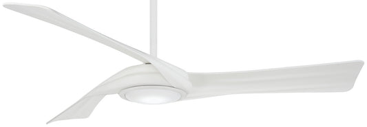 Curl 60"Ceiling Fan in Flat White