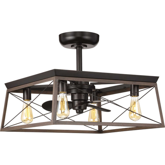 Progress Lighting - P250067-020-WB - 22" Ceiling Fan - Briarwood - Antique Bronze