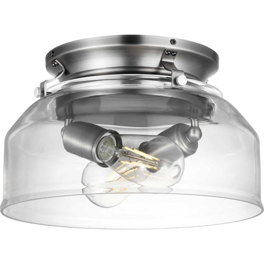 Progress Lighting - P260000-081-WB - Two Light Fan Light Kit - Springer - Antique Nickel
