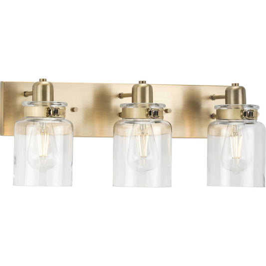 Calhoun Three Light Bath Bracket in Vintage Brass