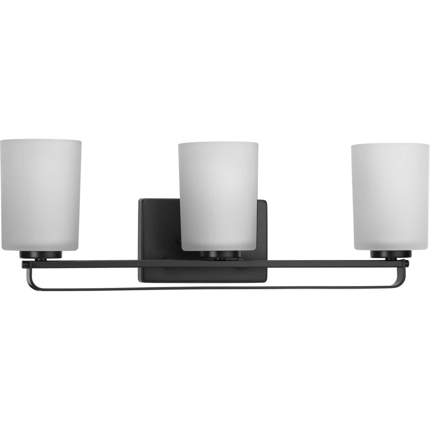 League Three Light Bath Bracket in Matte Black