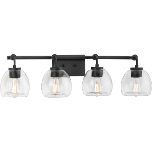 Caisson Four Light Bath Bracket in Graphite