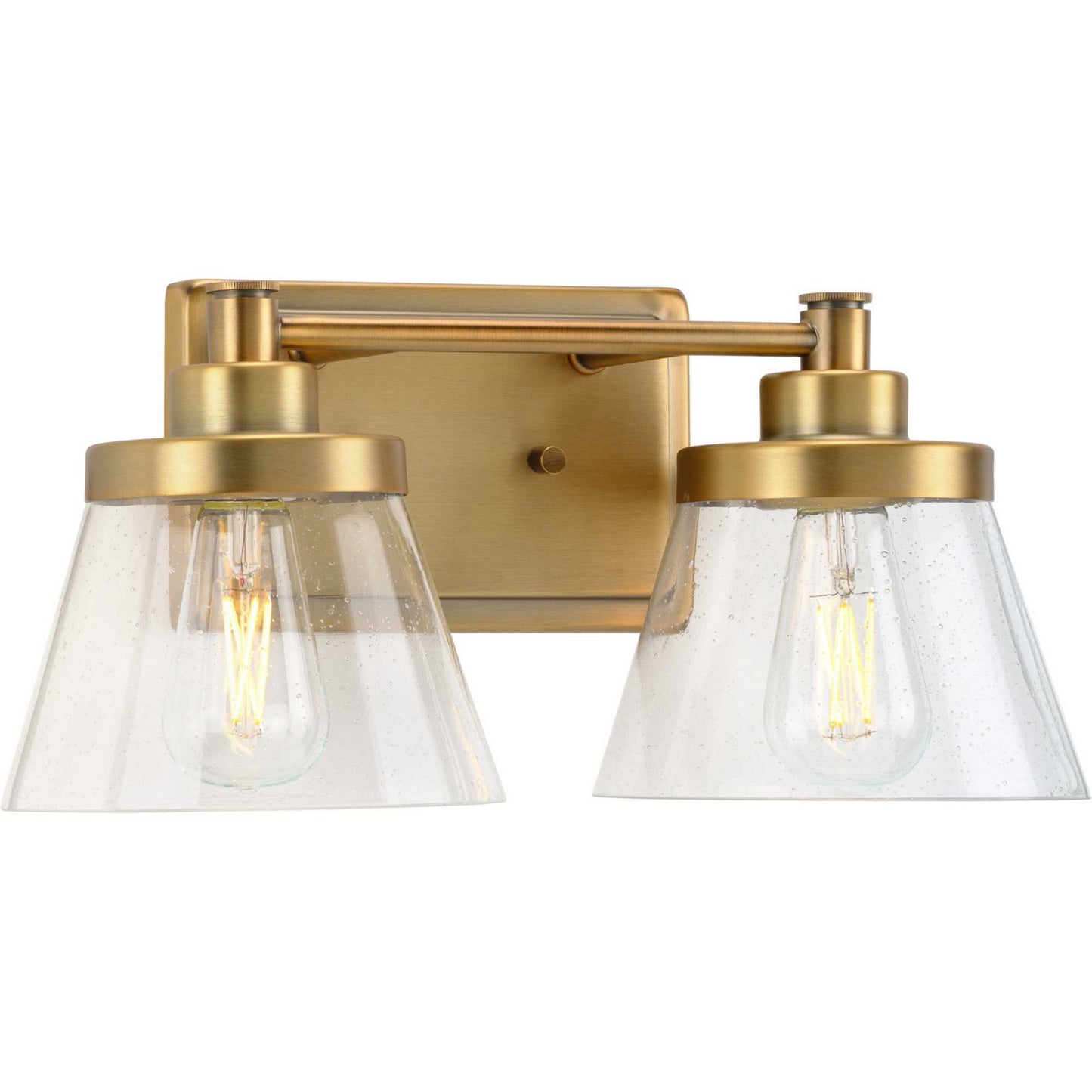 Hinton Two Light Bath Bracket in Vintage Brass