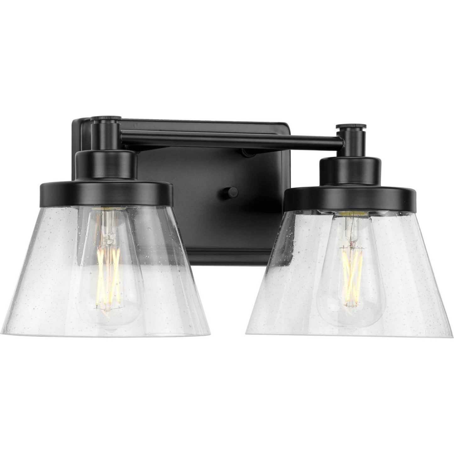 Hinton Two Light Bath Bracket in Matte Black