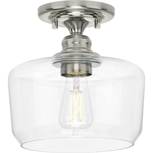 Aiken One Light Flush Mount in Brushed Nickel