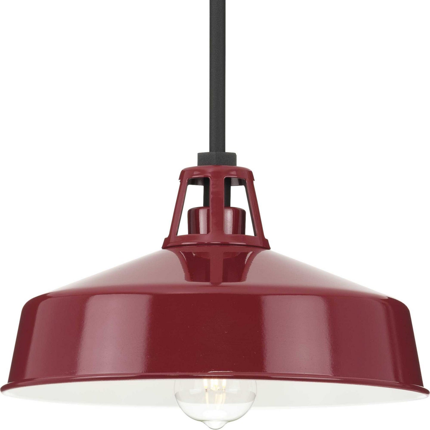 Cedar Springs One Light Outdoor Pendant in Red