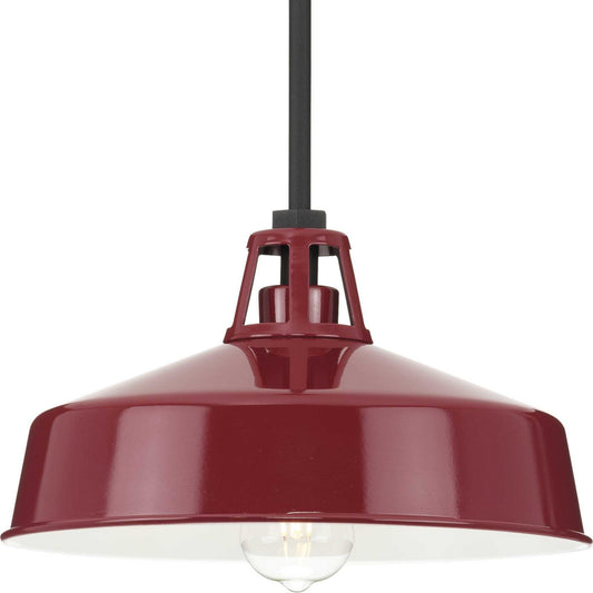 Cedar Springs One Light Outdoor Pendant in Red