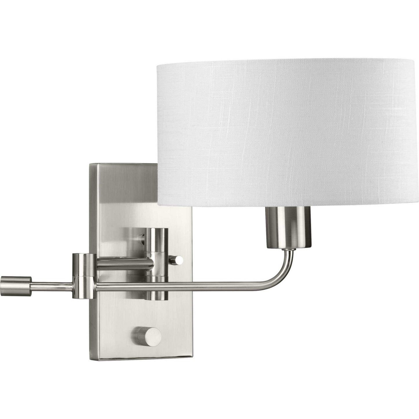 Carrick One Light Wall Bracket in Brushed Nickel