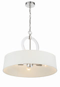 Cape Coral Four Light Pendant in Polished Nickel