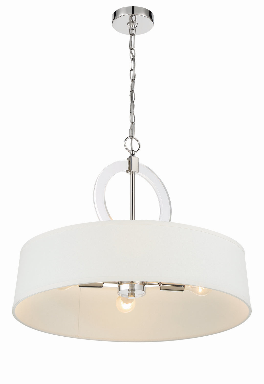 Cape Coral Four Light Pendant in Polished Nickel