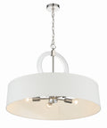 Cape Coral Five Light Pendant in Polished Nickel
