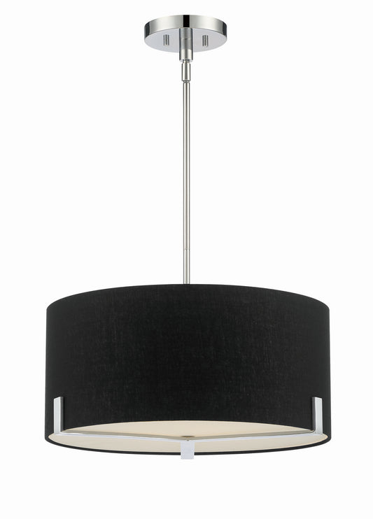 Westboro Boulevard Three Light Pendant in Chrome