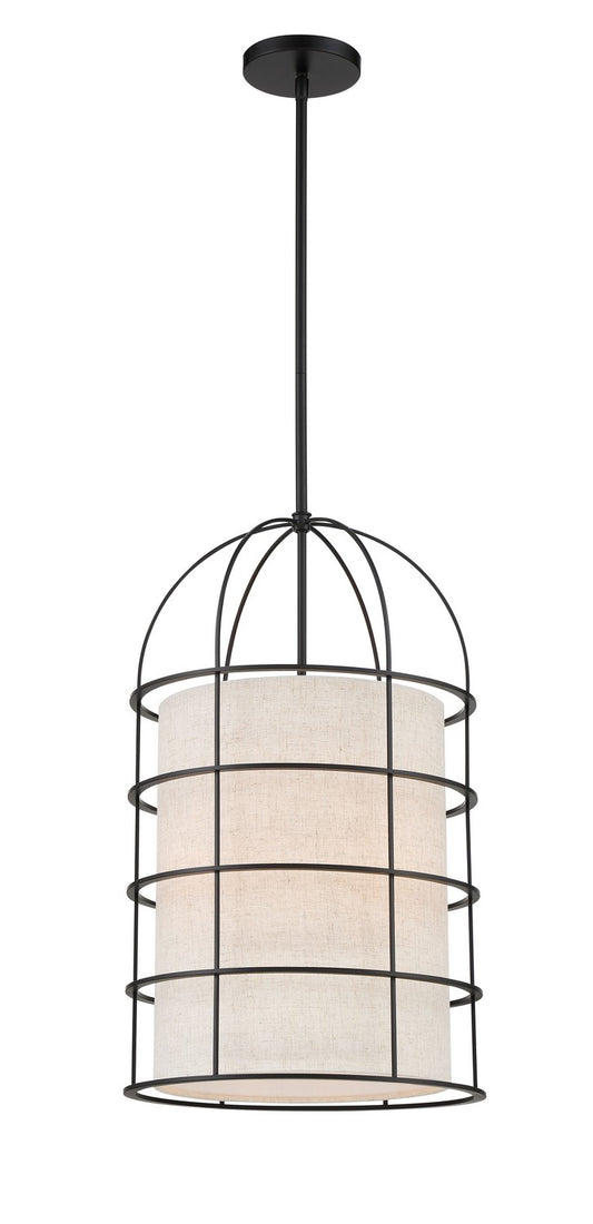 Gateway Park Four Light Pendant in Coal