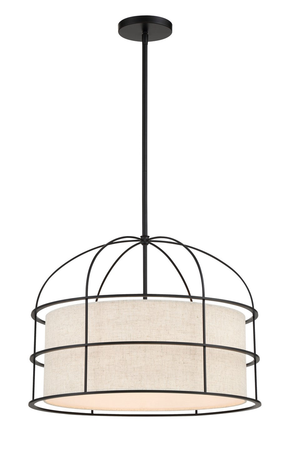 Gateway Park Five Light Pendant in Coal