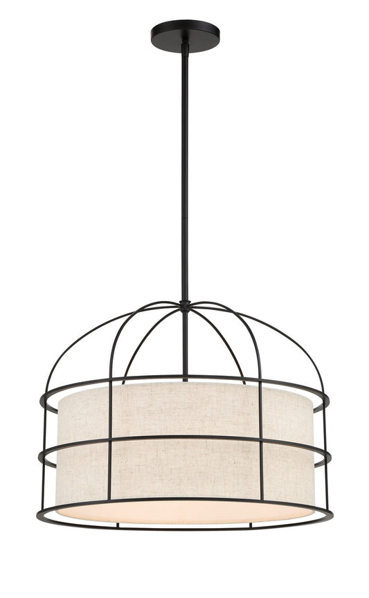 Gateway Park Five Light Pendant in Coal