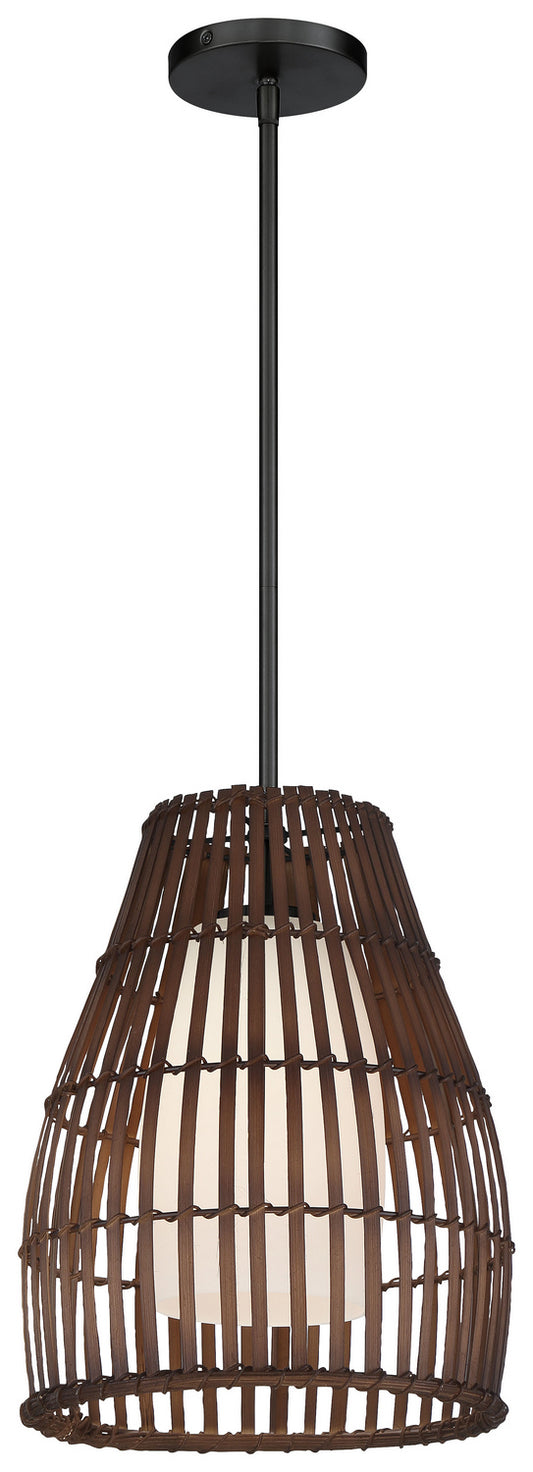 Brentwood Shore One Light Pendant in Coal