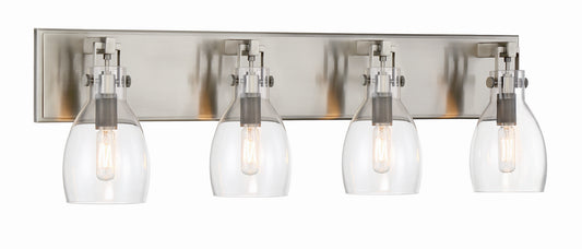 Tiberia Four Light Bath Bar in Plated Pewter