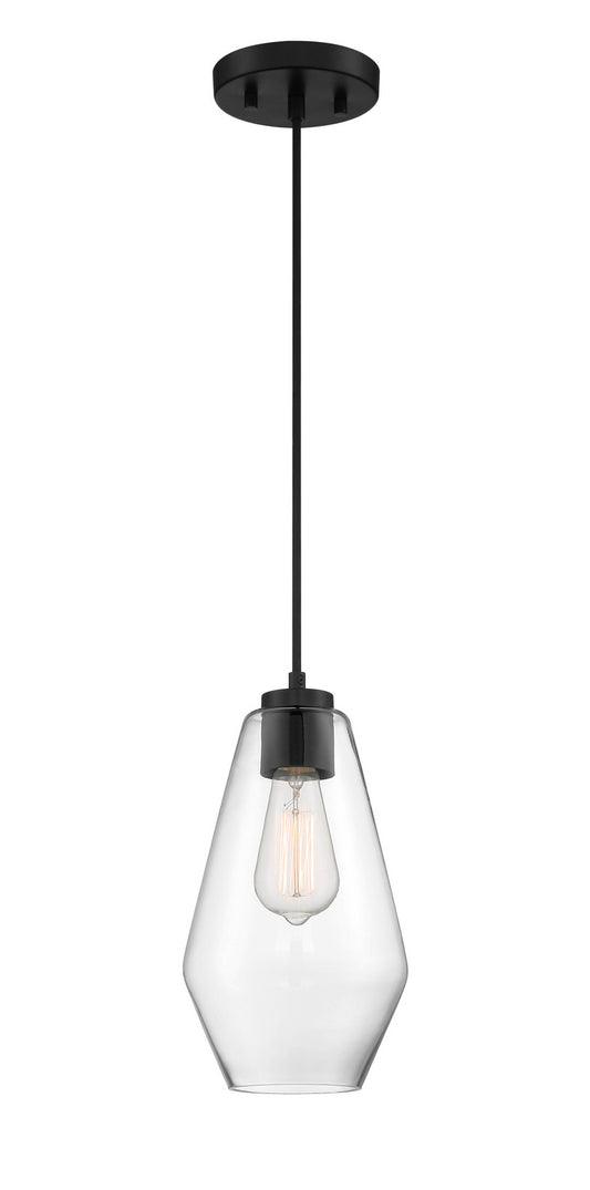 Clarity One Light Pendant in Coal
