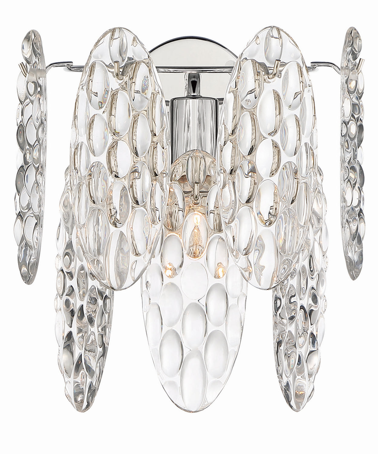 Isabella's Reign One Light Wall Sconce in Polished Nickel